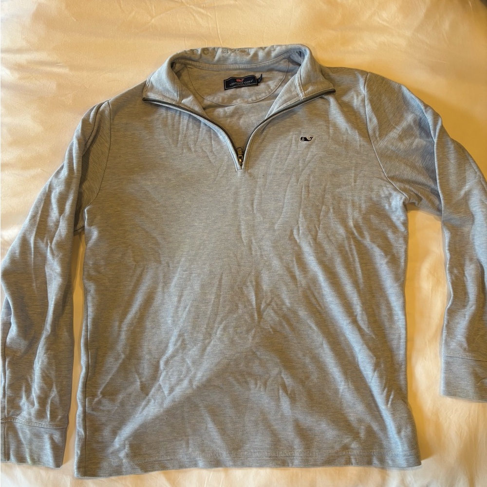 Vineyard Vines Light Blue Men's Saltwater Quarter Zip